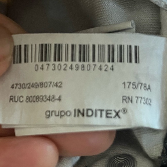 ZARA straight leg high-rise faded black jeans, size 10 - Picture 3 of 10